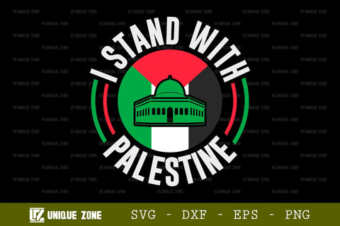 I Stand With Palestine SVG Freedom For Palestine Tshirt Bundle Palestine Quote Design, TG 0018 SVG Unique Zone 