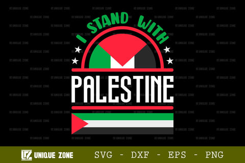 I Stand With Palestine SVG Freedom For Palestine Tshirt Bundle Palestine Quote Design, TG 0018 SVG Unique Zone 