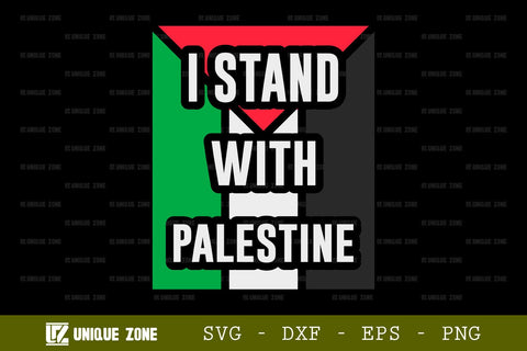 I Stand With Palestine SVG Freedom For Palestine Tshirt Bundle Palestine Quote Design, TG 0018 SVG Unique Zone 