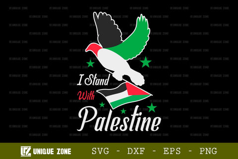 I Stand With Palestine SVG Freedom For Palestine Tshirt Bundle Palestine Quote Design, TG 0024 SVG Unique Zone 