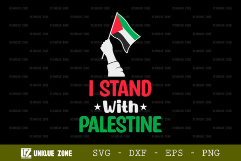 I Stand With Palestine SVG Freedom For Palestine Tshirt Bundle Palestine Quote Design, TG 0024 SVG Unique Zone 