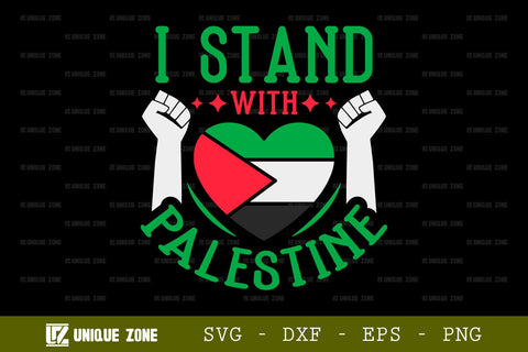I Stand With Palestine SVG Freedom For Palestine Tshirt Bundle Palestine Quote Design, TG 0024 SVG Unique Zone 