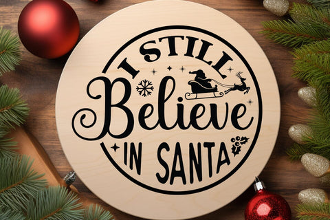 I still believe in santa SVG Angelina750 