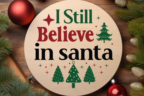 I still believe in santa SVG Angelina750 