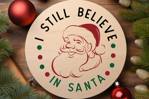 I still believe in santa SVG Angelina750 