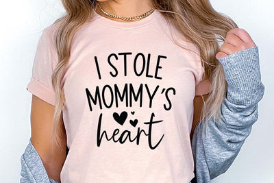 I stole mommy heart SVG | Valentine Quotes Design | Valentine Sublimation SVG FiveStarCrafting 