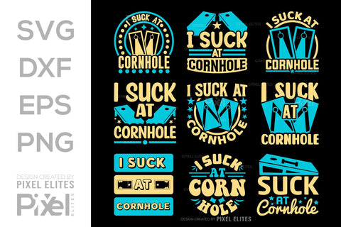 I Suck At Cornhole SVG Cornhole game Tshirt Bundle Cornhole Quote Design, PET 00120 SVG ETC Craft 