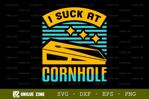 I Suck At Cornhole SVG Cornhole Game Tshirt Bundle Cornhole Quote Design, TG 0014 SVG Unique Zone 