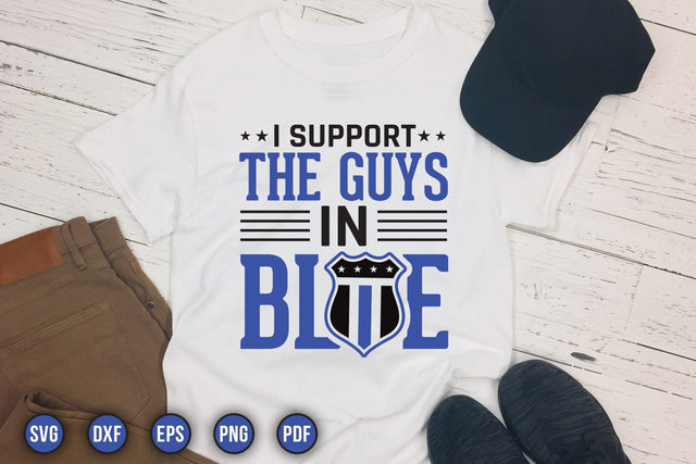 I Support the Guys in Blue, Police SVG SVG CraftLabSVG 