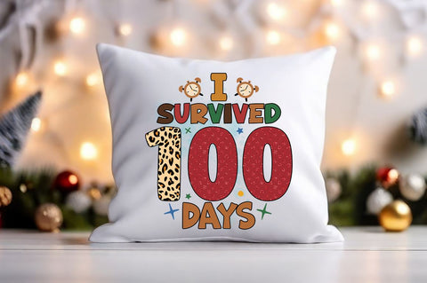 I survived 100 days PNG Design Sublimation Designangry 