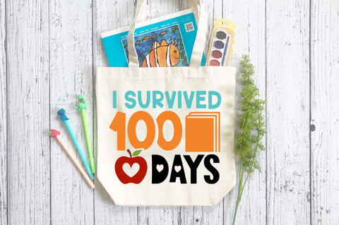 I survived 100 days SVG Design SVG Regulrcrative 