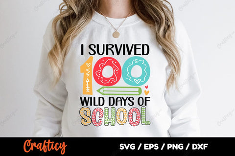 I survived 100 wild days of school SVG Bundle SVG Designangry 