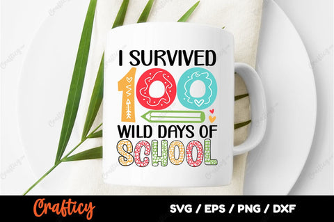I survived 100 wild days of school SVG Bundle SVG Designangry 
