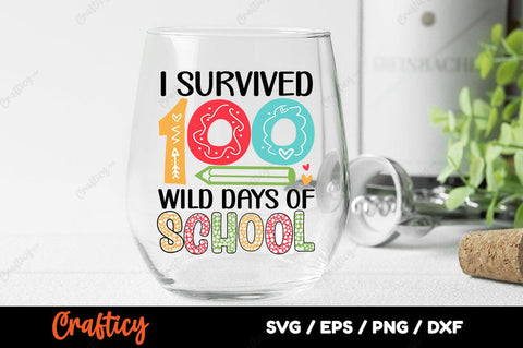 I survived 100 wild days of school SVG Bundle SVG Designangry 