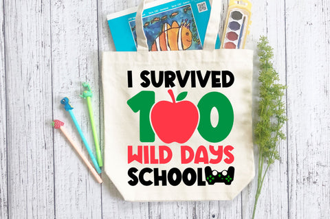 i survived 100 wild days school SVG Design SVG Regulrcrative 