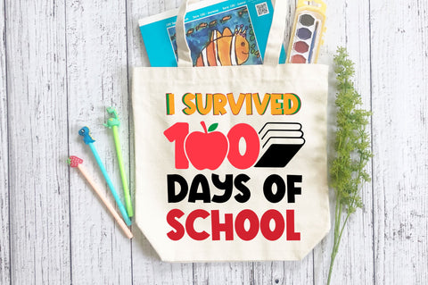 I survived 100 wild days school SVG Design SVG Regulrcrative 