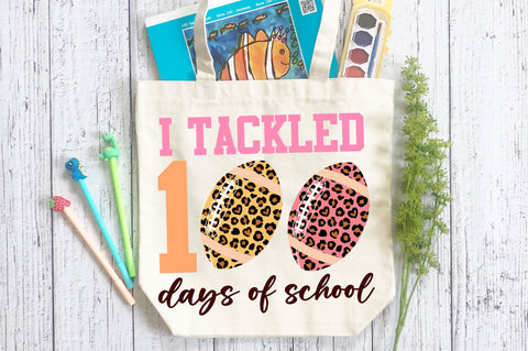 I tackled 100 days of school svg Design SVG Regulrcrative 