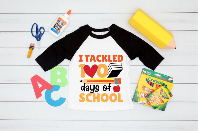 i tackled 100 days of school SVG Design SVG Regulrcrative 