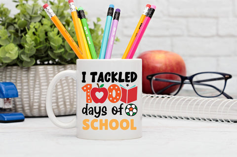 I tackled 100 days of school SVG Design SVG Regulrcrative 