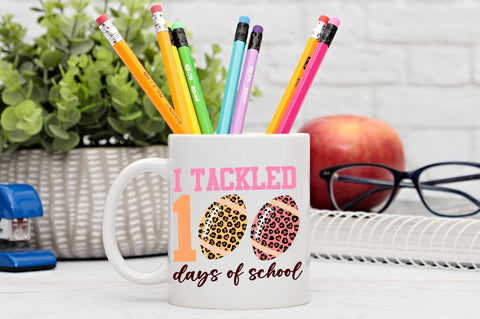 I tackled 100 days of school svg Design SVG Regulrcrative 