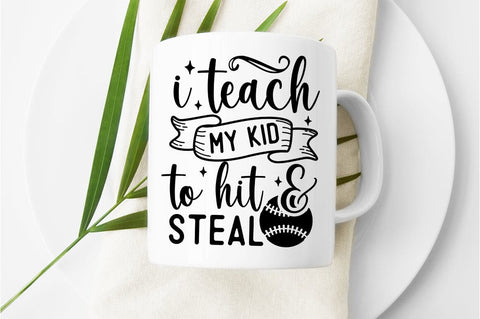 I teach my kid to hit and steal SVG Design SVG Designangry 