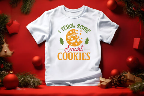 I Teach Some Smart Cookies SVG Teacher Christmas SVG CraftLabSVG 