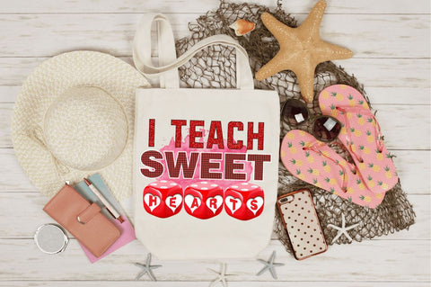 I teach sweet hearts PNG design Sublimation Designangry 