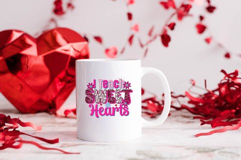 I Teach Sweet Hearts Sublimation SVGArt 