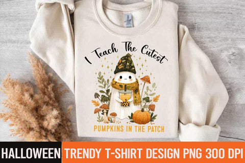 I Teach the Cutest Pumpkin in the Patch Sublimation ,Halloween,Halloween PNG,Halloween Sublimation design,Halloween Sublimation png,Funny Halloween Design,Halloween t-shirt Design Sublimation BlackCatsMedia 