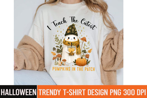 I Teach the Cutest Pumpkin in the Patch Sublimation ,Halloween,Halloween PNG,Halloween Sublimation design,Halloween Sublimation png,Funny Halloween Design,Halloween t-shirt Design Sublimation BlackCatsMedia 