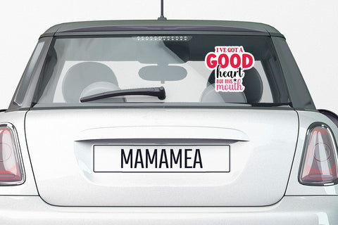 I ve got a good heart but this mouth SVG Angelina750 