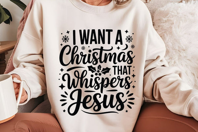 I Want A Christmas That Whispers SVG Angelina750 