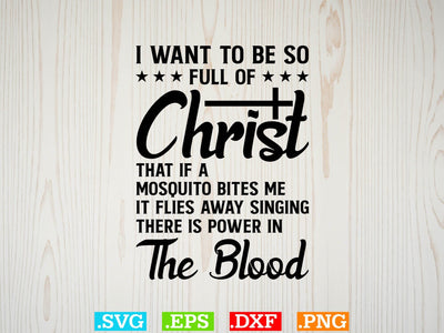 I WANT TO BE SO FULL OF CHRIST Svg, Scripture Bundle, Bible Verse Svg, Religious Svg Bundle, Jesus Svg, God Svg SVG Creativeart88 