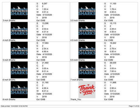 I Was Told There Would Be Sharks Embroidery Design – Funny Shark Ocean Machine Embroidery File Embroidery/Applique DESIGNS PatternFeed8 