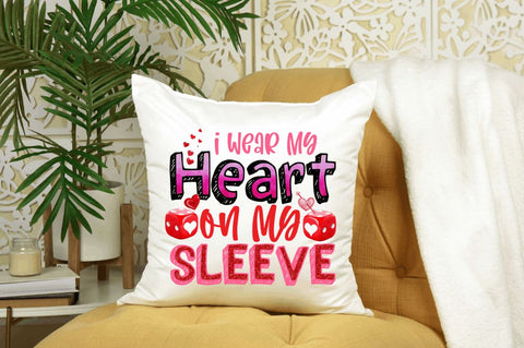 I wear my heart on my sleeve PNG design Sublimation Designangry 