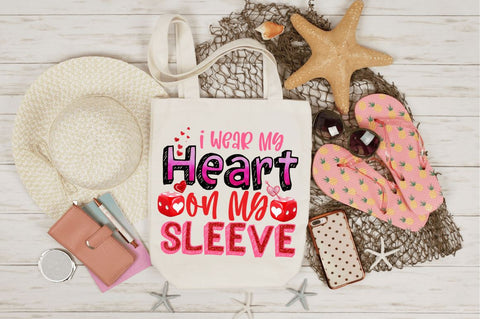 I wear my heart on my sleeve PNG design Sublimation Designangry 