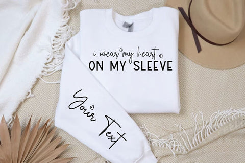 I wear my heart on my Sleeve SVG Design, Mother's Day Sleeve SVG SVG Regulrcrative 