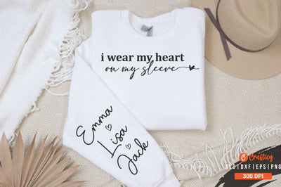 I wear my heart on my sleeve SVG Design SVG Designangry 