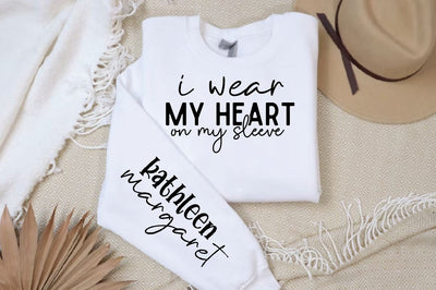 I wear my heart on Sleeve Svg Design, Christian SVG Design SVG Regulrcrative 