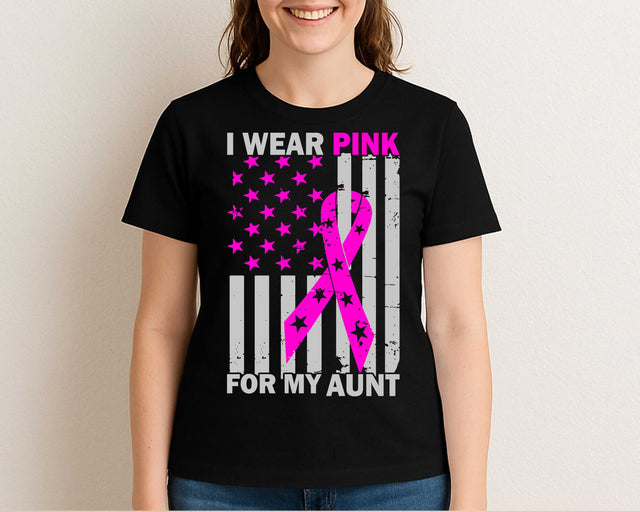 I Wear Pink for My Aunt Breast Cancer Awareness SVG SVG BillahCrafts 