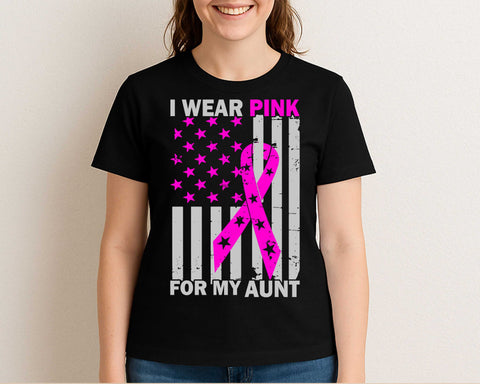 I Wear Pink for My Aunt Breast Cancer Awareness SVG SVG BillahCrafts 