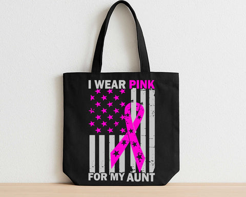 I Wear Pink for My Aunt Breast Cancer Awareness SVG SVG BillahCrafts 