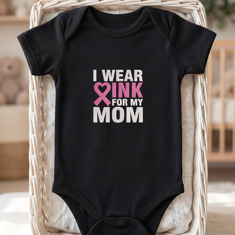 I Wear Pink for My Mom Embroidery Design – Breast Cancer Awareness Pink Ribbon Heart Machine Embroidery File Embroidery/Applique DESIGNS PatternFeed8 