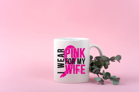 I Wear Pink For My Wife Svg, Breast Cancer Awareness Svg, Breast Cancer Shirt, Breast Cancer Gifts for Husband, Svg Cut file, Cancer Ribbon SVG DesignDestine 
