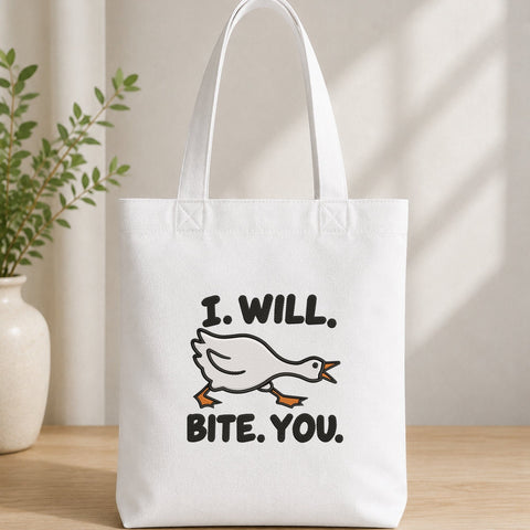 I Will Bite You Goose Embroidery Design – Funny Angry Goose Machine Embroidery File, Sarcastic Duck Bird Design Embroidery/Applique DESIGNS PatternFeed8 