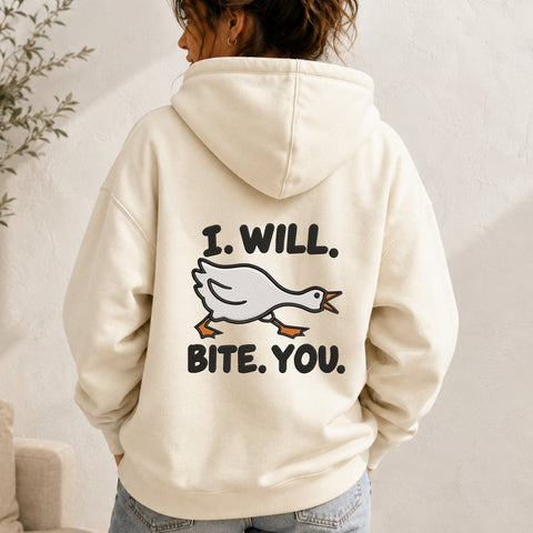 I Will Bite You Goose Embroidery Design – Funny Angry Goose Machine Embroidery File, Sarcastic Duck Bird Design Embroidery/Applique DESIGNS PatternFeed8 