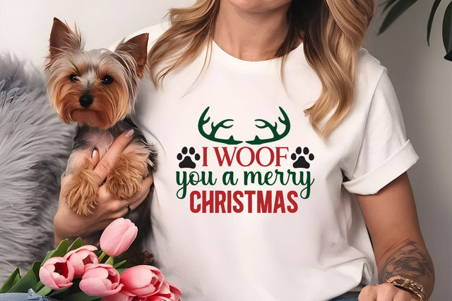I woof you a merry christmas SVG Angelina750 