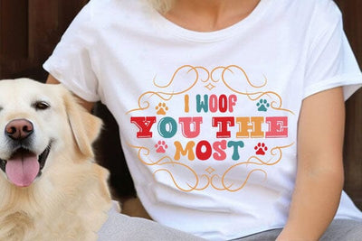 I woof you the most SVG Angelina750 