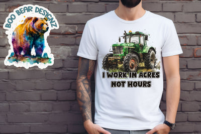 I work in acres not Hours Digital Pattern Boo Bear Designz 