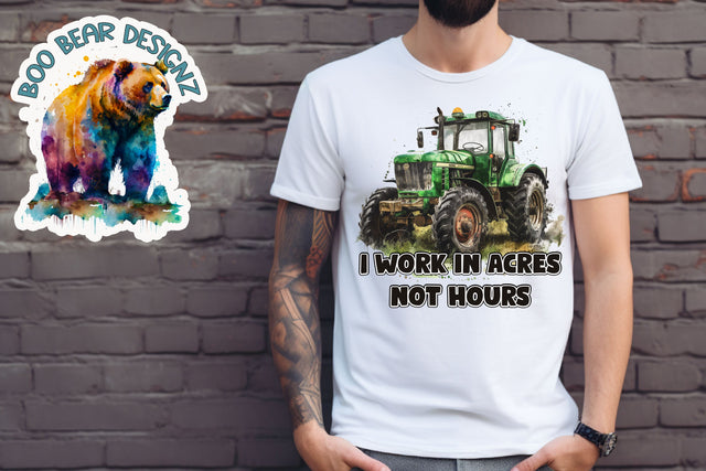 I work in acres not Hours Digital Pattern Boo Bear Designz 